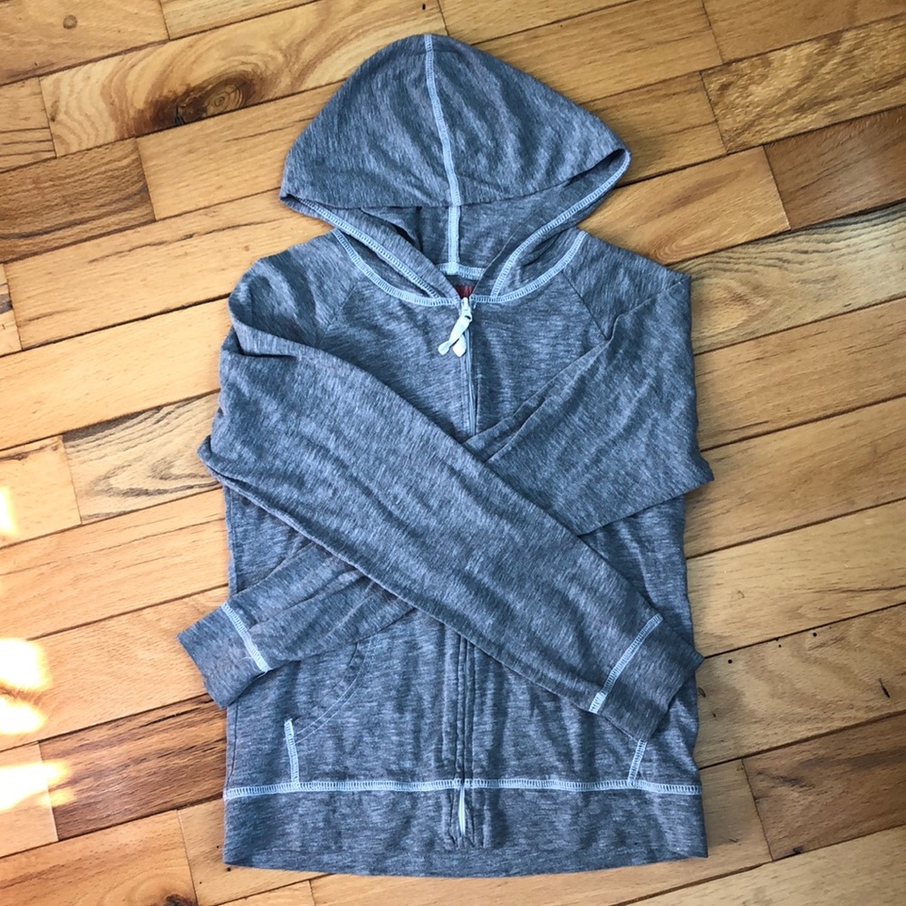Grey zip up sweatshirt